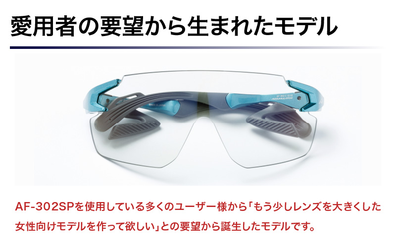 「エアフライ」AF-302WPモデル　調光レンズ装着版