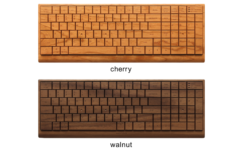 木製デザイン雑貨ブランド「Hacoa」 無機質なパソコン周りに温もりをプラスする木製キーボード「Full Ki-Board Wireless」