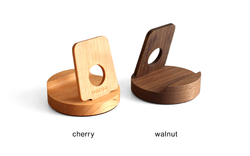 木製デザイン雑貨ブランド「Hacoa」汎用性高い木製スマートフォンスタンド「Smartphone Stand」