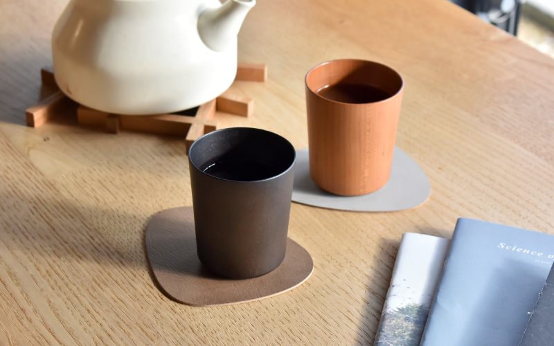木製デザイン雑貨ブランド「Hacoa」食卓に温もりを添える天然木チェリーのコップ「Wooden Cup」
