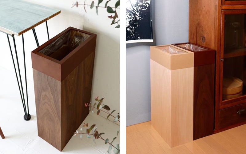 職人が仕上げた木製ゴミ箱「Crepas 30」