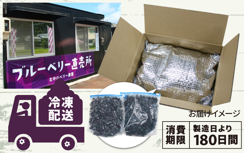 【先行予約】【7月中旬以降順次発送】＜選べる内容量＞【訳あり】令和8年産〈冷凍〉手摘み有機ブルーベリー（500g × 1～3パック）