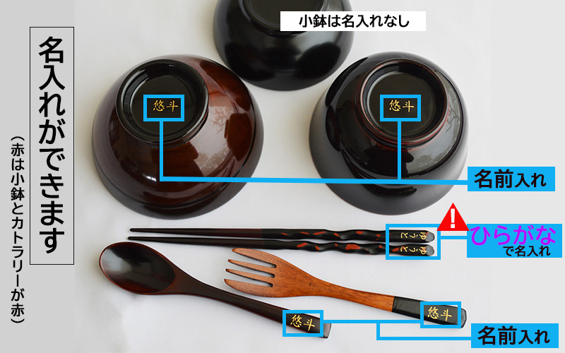 こどもしっき【名入れ可】ゆうゆう漆器6点セット
