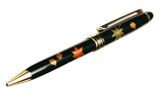 蒔絵が高級感光る『越前漆器 手書き蒔絵ボールペン』