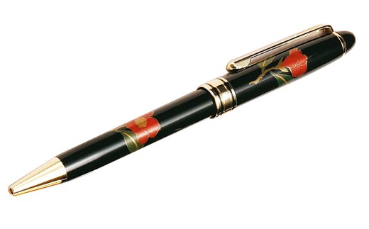 蒔絵が高級感光る『越前漆器 手書き蒔絵ボールペン』