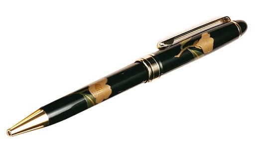 蒔絵が高級感光る『越前漆器 手書き蒔絵ボールペン』