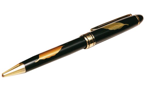 蒔絵が高級感光る『越前漆器 手書き蒔絵ボールペン』