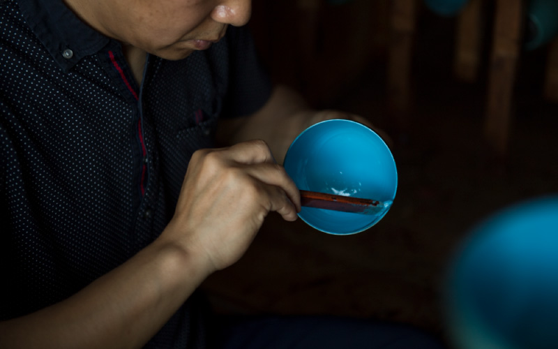 【選べるカラー】aisomo cosomo 小鉢 ツートンカラーのPOPな越前漆器＜100%天然漆＞【老舗塗師屋創業230年】