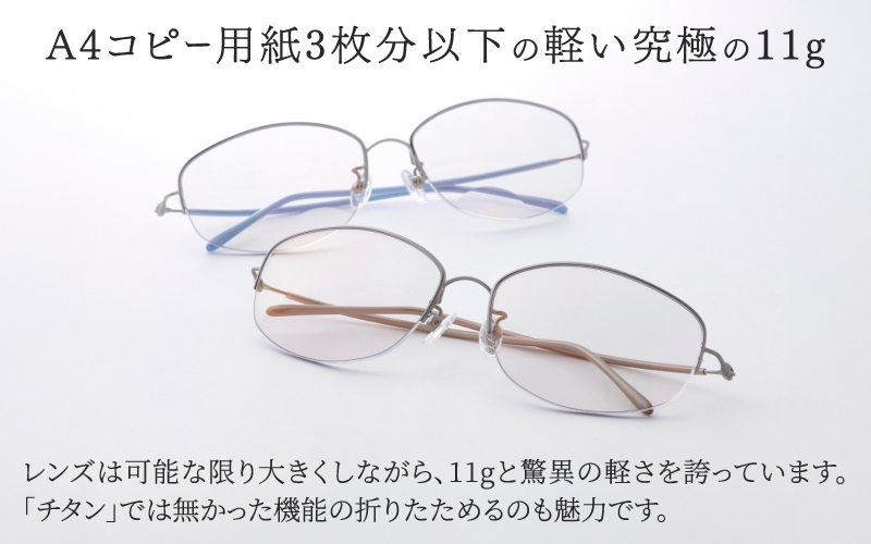 【選べるカラーと度数】チタンプラス（男女兼用）目を守るサングラス＋お出かけルーペ