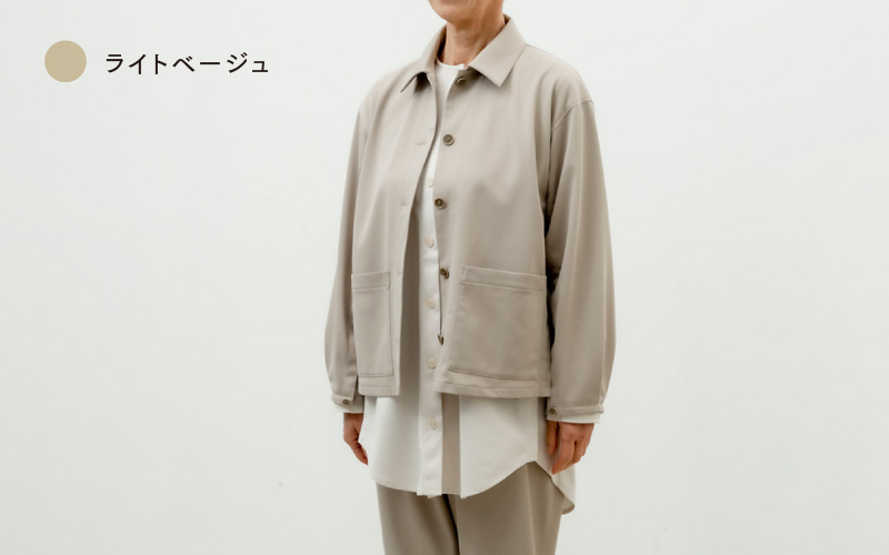 シャツジャケット 3色 2サイズ展開（XS-S、M-L）