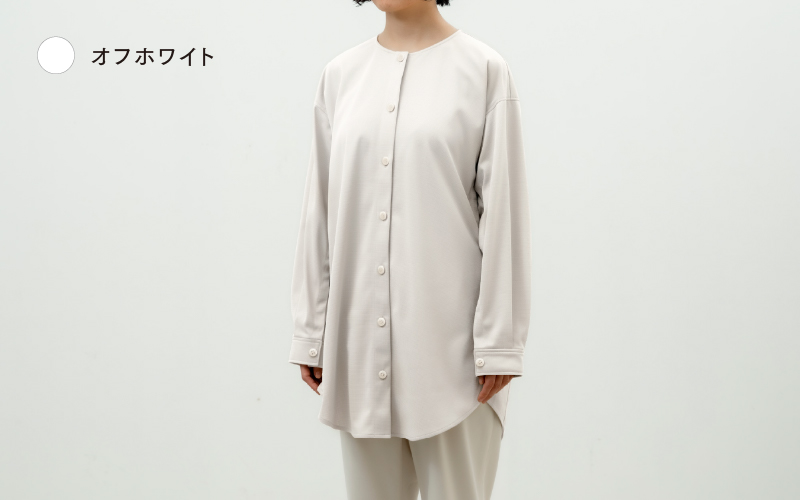 クルーネックチュニックシャツ 3色 2サイズ展開（XS-S、M-L）