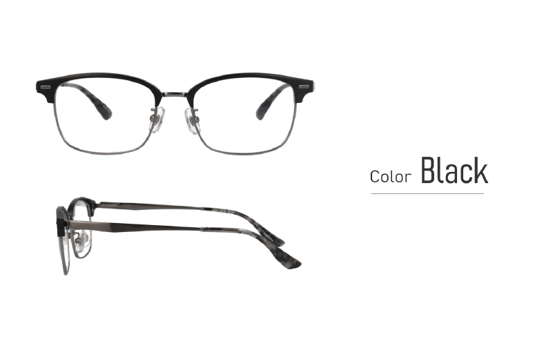 【カラーと度数が選べる！】《Gelee》アサヒオプティカルの鯖江産高級レンズ使用の老眼鏡《DU-8001》型：ウェリントン　色：ブラック/シルバー/ダークネイビー/ダークブラウン