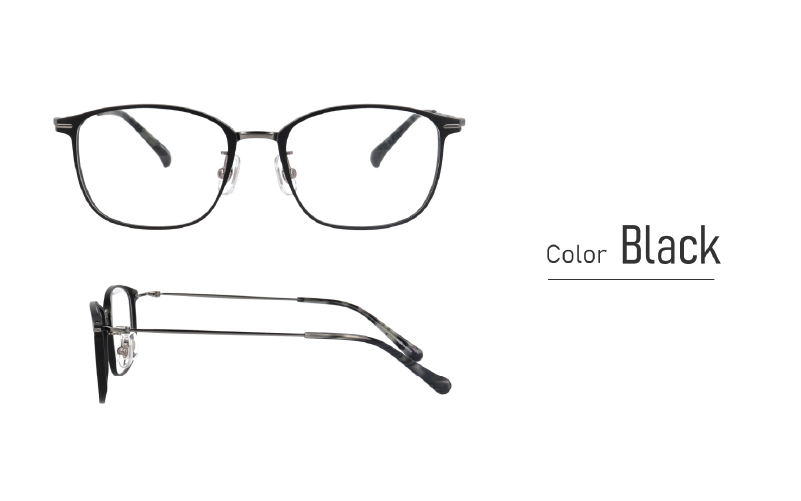 【カラーと度数が選べる！】《Gelee》アサヒオプティカルの鯖江産高級レンズ使用の老眼鏡《DU-8004》型：ウェリントン　色：ブラック/ダークネイビー/ダークブラウン/カーキ