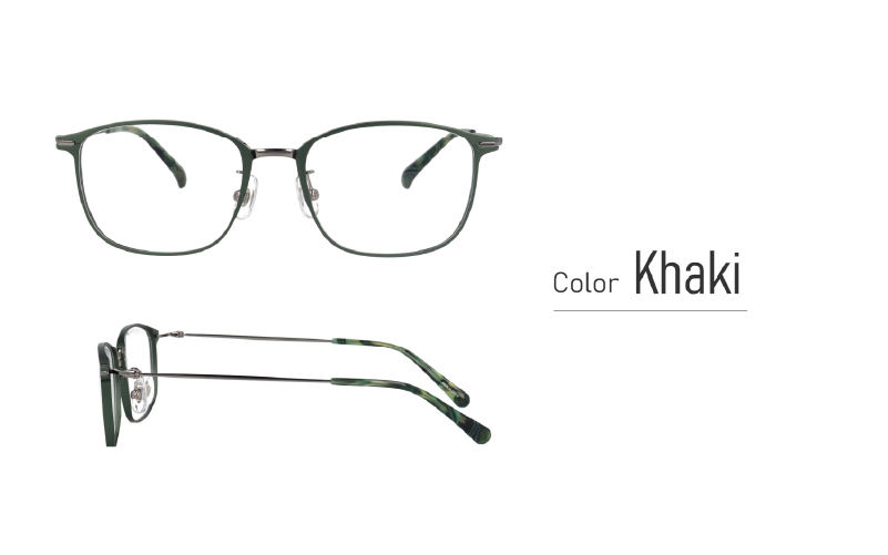 【カラーと度数が選べる！】《Gelee》アサヒオプティカルの鯖江産高級レンズ使用の老眼鏡《DU-8004》型：ウェリントン　色：ブラック/ダークネイビー/ダークブラウン/カーキ