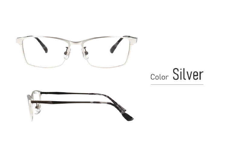 【カラーと度数が選べる！】《Gelee》アサヒオプティカルの鯖江産高級レンズ使用の老眼鏡《DU-8005》型：スクエア　色：ブラック/ガンメタル/シルバー/ダークネイビー