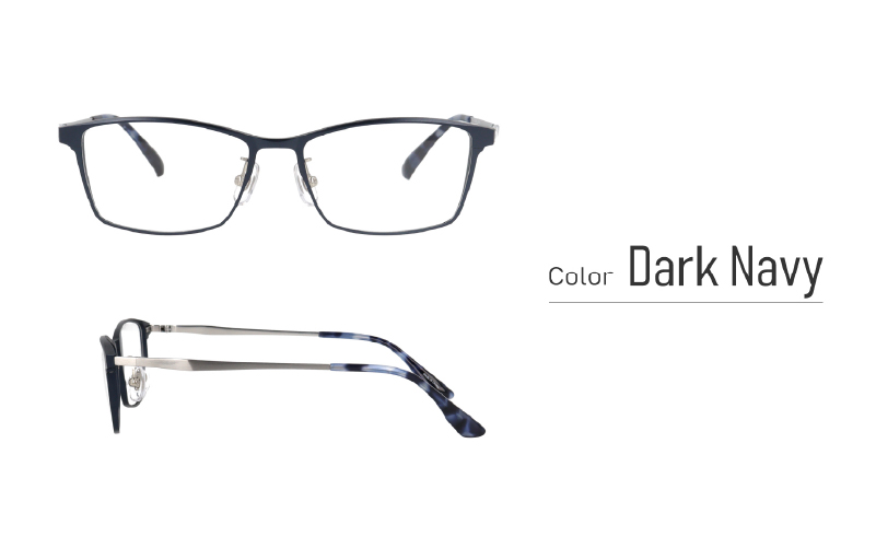 【カラーと度数が選べる！】《Gelee》アサヒオプティカルの鯖江産高級レンズ使用の老眼鏡《DU-8005》型：スクエア　色：ブラック/ガンメタル/シルバー/ダークネイビー