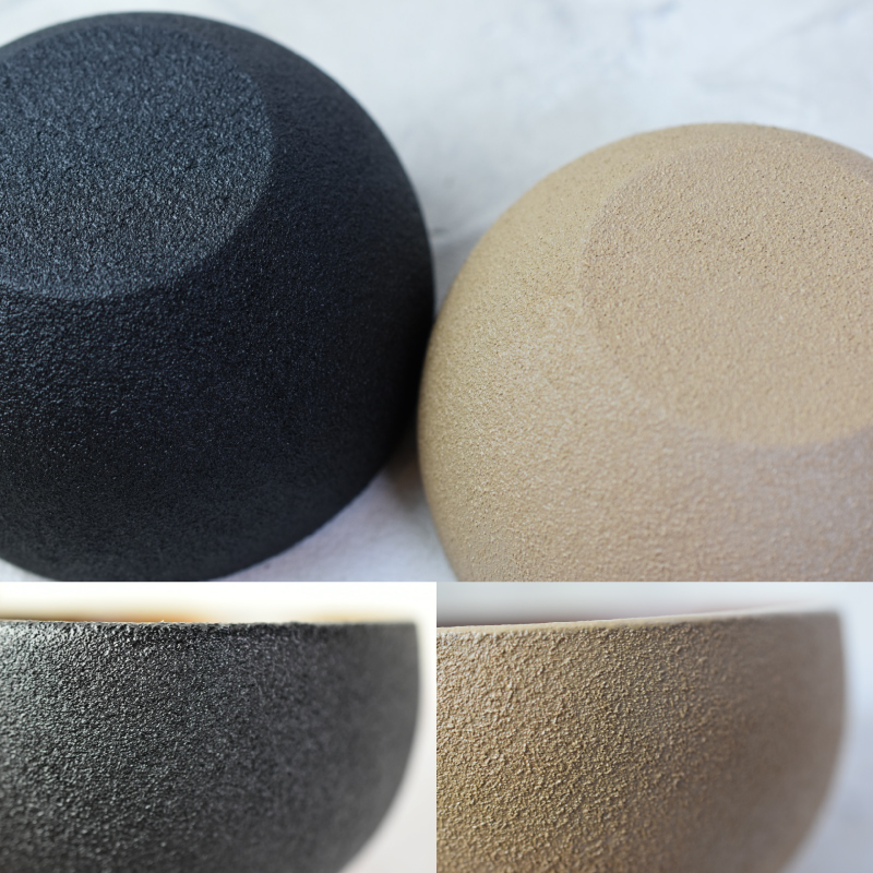 【選べるカラー】【ざらざら越前漆器】 丸椀 炭黒色or桑色 くろめ工房