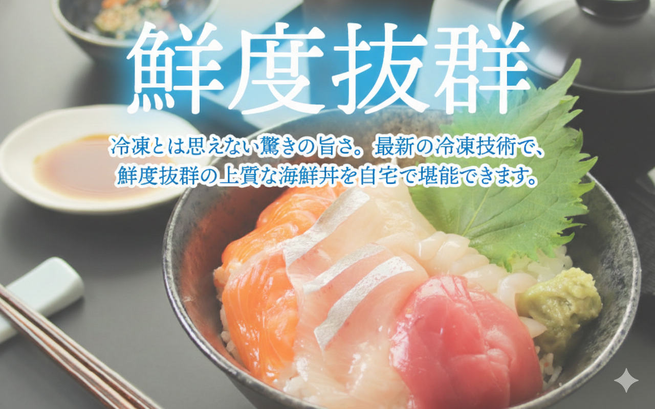 【刺身用】海鮮丼の具5種盛り（マグロ・サーモン・タイ・イカ・ブリ）60g（タレ付） × 5人前