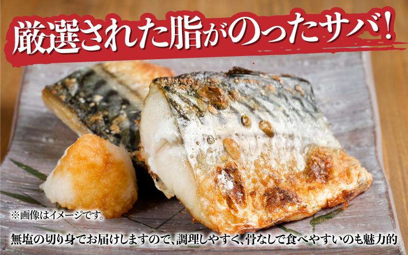 サバエのサバ！ 鯖 骨なし 無塩 冷凍切り身 1.2kg