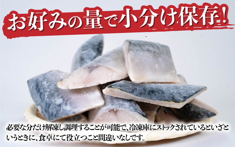 サバエのサバ！ 鯖 骨なし 無塩 冷凍切り身 1.2kg