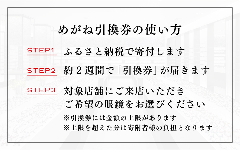 『鯖江産　高級めがね引換券：ブロンズ（2万円相当）』