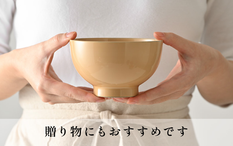 日常使いに最適な木製100%天然漆の汁椀「漆琳堂の真塗り椀」赤