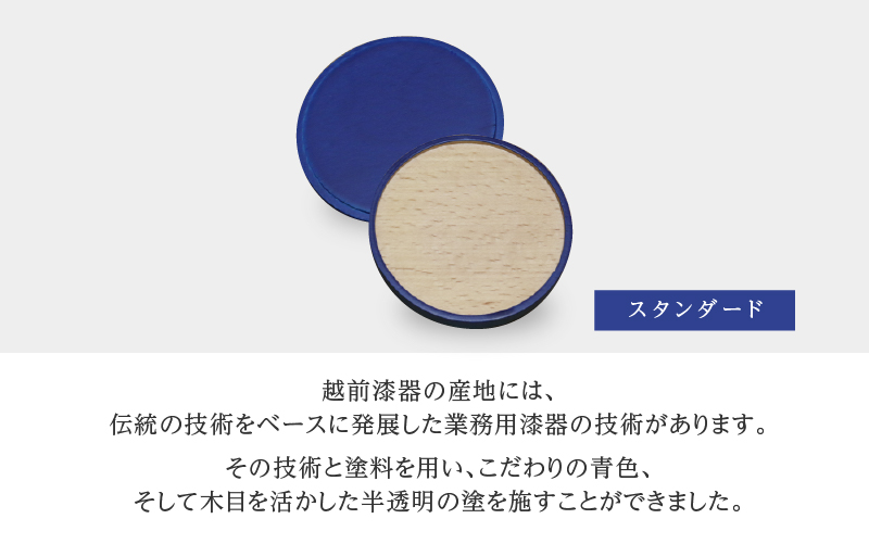 KyutarouBLUE コースター スタンダード(濃い青色)
