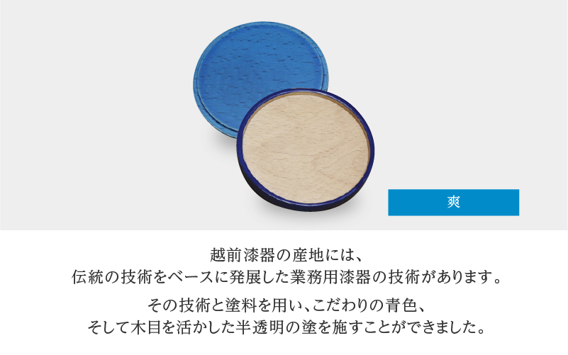 KyutarouBLUE コースター 爽(薄い青色)