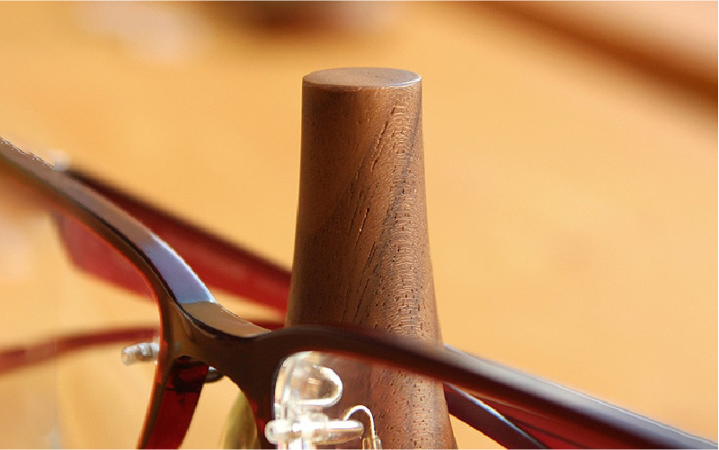 めがねをおしゃれに飾る『Hacoa Glasses Stand Swing』 チェリー