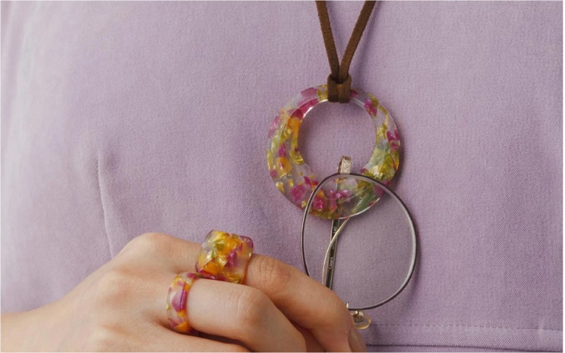 ＜KISSO＞Pendant Glass Holder_Circle イエローホーン