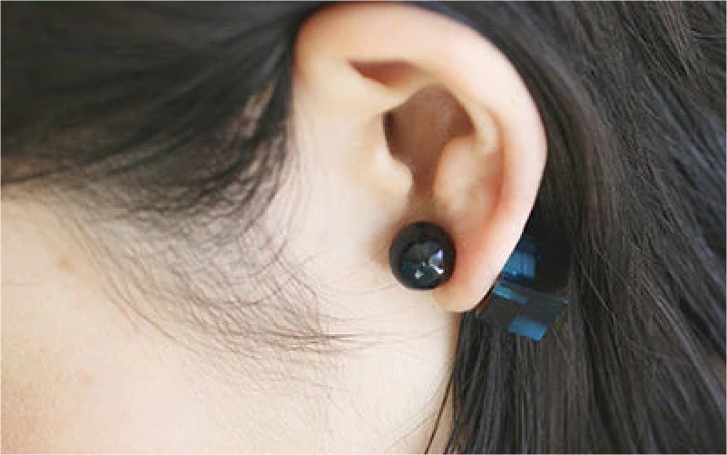 ＜KISSO＞Reversible pierced フラワーイエロー