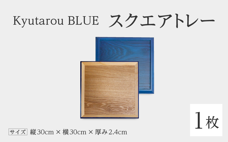 Kyutarou BLUE 両面丸皿 スタンダード(濃い青色)