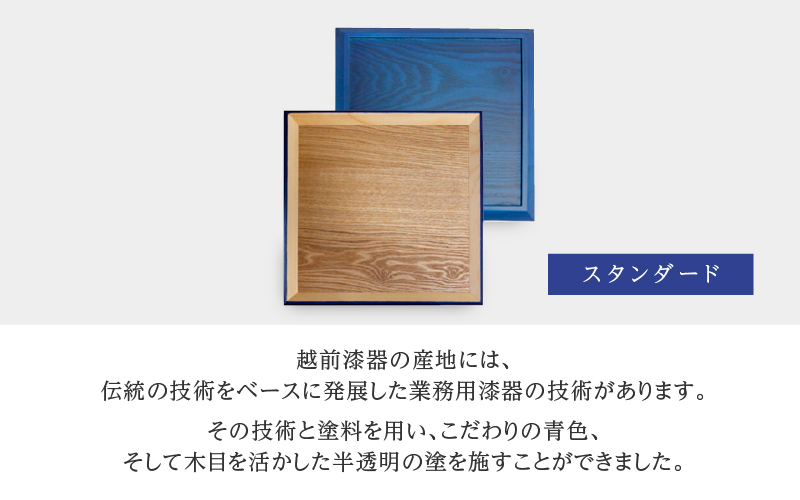 Kyutarou BLUE  両面丸皿 スタンダード(濃い青色)