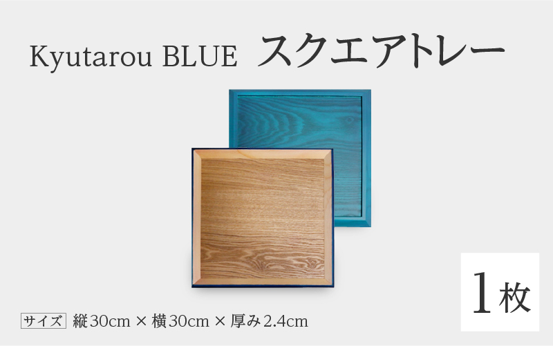 Kyutarou BLUE 両面丸皿 爽(薄い青色)