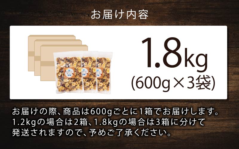 8種のフルーツナッツ　600g×3袋（計1.8kg）