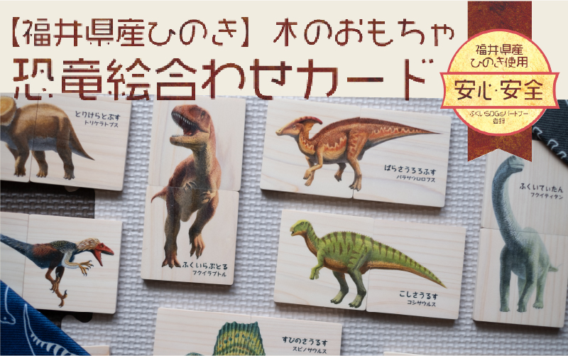 恐竜王国福井の恐竜絵合わせカード ~ 恐竜たちのイラストが迫力満点!! ~