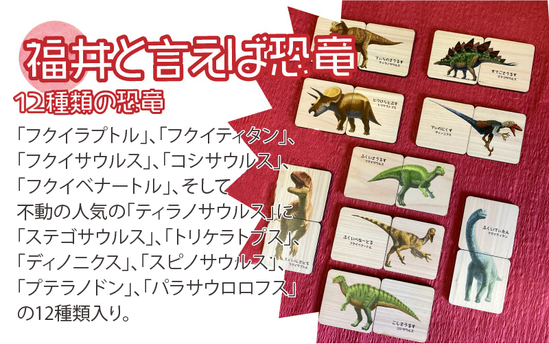 恐竜王国福井の恐竜絵合わせカード ～ 恐竜たちのイラストが迫力満点!! ～