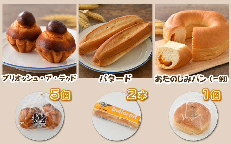 老舗★ヨーロッパンキムラヤの『しあわせパンセット』8種セット
