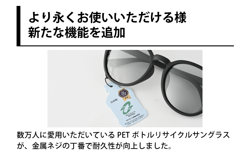 PETリサイクルサングラス　偏光調光レンズ仕様 G002