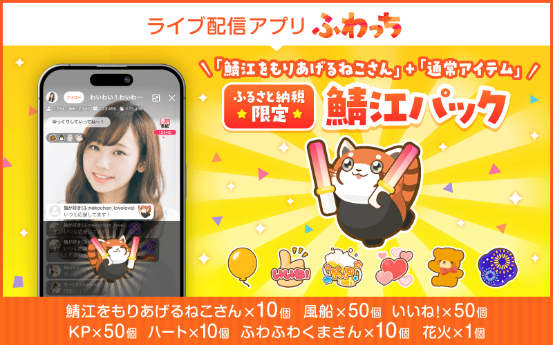 ふるさと納税限定のアイテム「鯖江をもりあげるねこさん」と「通常アイテム」の詰め合わせパック!