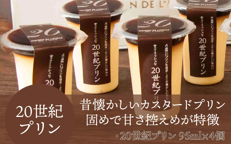【のし対応可】2種のカスタ－ドプリン20世紀・21世紀プリン 計8個セット