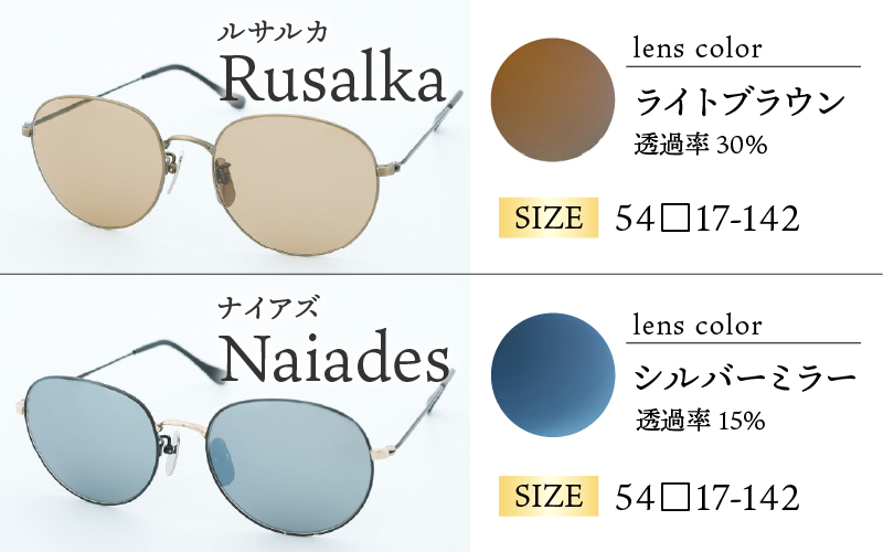 鯖江で作るガラス偏光サングラス　136-Glass（ロデム ／ ライトブラウン）