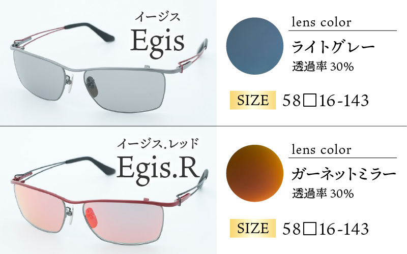 鯖江で作るガラス偏光サングラス　136-Glass（ルサルカ ／ ライトブラウン）
