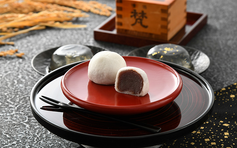 鯖江の銘酒「梵（ぼん）」を使用した日本酒香る酒まんじゅう・ゼリーセット