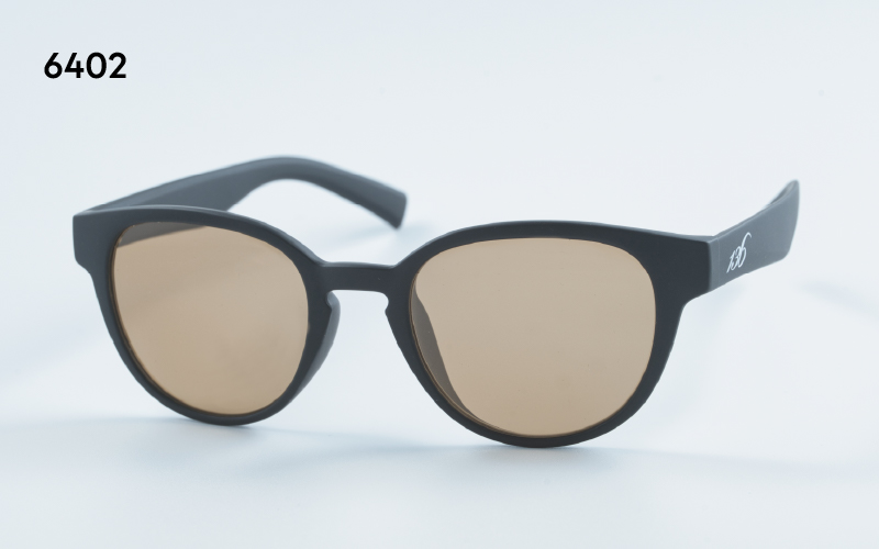 鯖江で作るガラス偏光サングラス 136-Glass VARUNA ライトブラウン/マットブラック