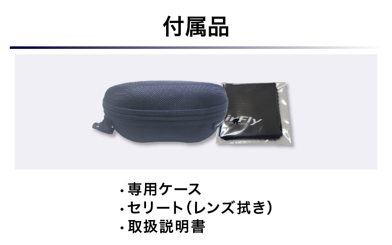 「エアフライ」AF-301BKモデル　偏光レンズ装着版 AF-301 C-3 BKPGM マットブラック