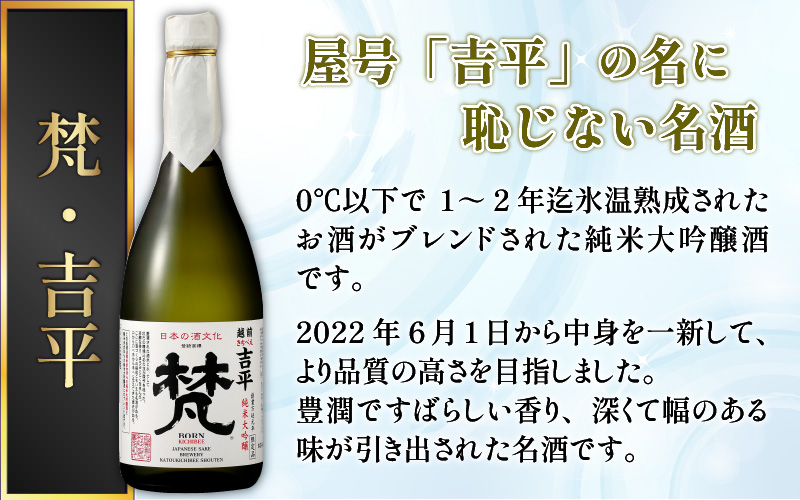 【鯖江の銘酒を贅沢に飲み比べ】【先行予約】【限定120セット】【2026年2月17日～順次発送】世界の梵 日本酒6種飲み比べ