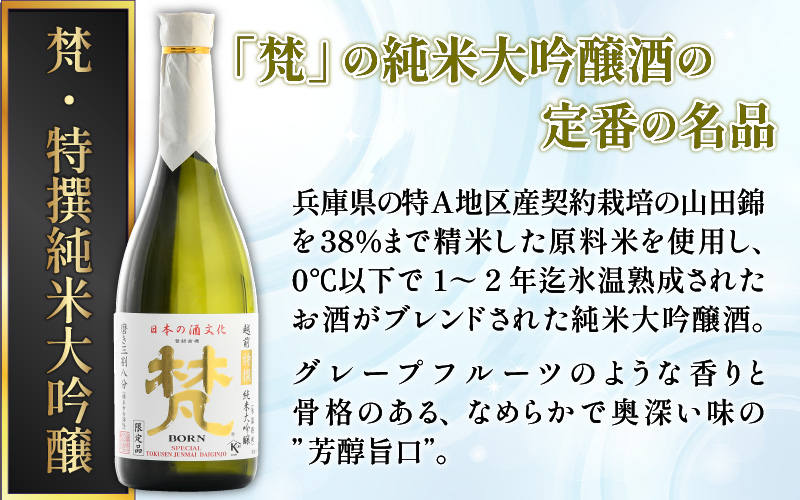 【鯖江の銘酒を贅沢に飲み比べ】【先行予約】【限定120セット】【2026年2月17日～順次発送】世界の梵 日本酒6種飲み比べ