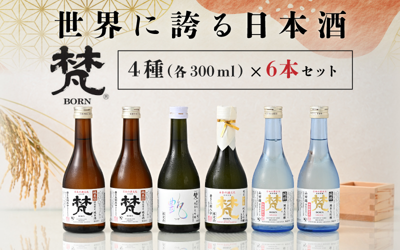 世界に誇る日本酒！梵4種セット 6本セット