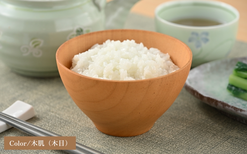 ビターカラーズ　木彩椀　木肌（木目）